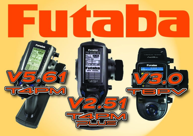Futaba Releases Firmware Updates for the Transmitters “T4PM”, “T4PM Plus” and “T6PV”